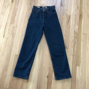 Levi’s Ribcage Straight, Dark Blue